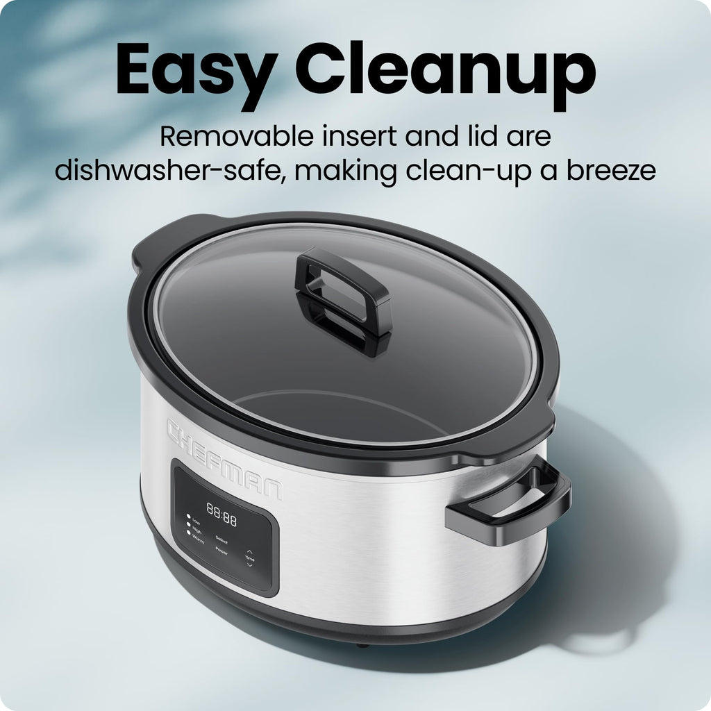 7 Quart Programmable Digital Slow Cooker with Ceramic Crock J175784