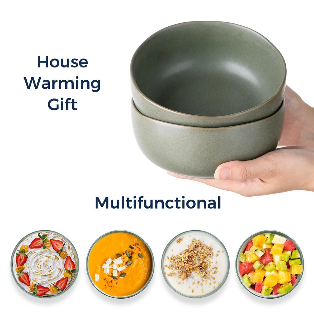 28oz Stoneware Cereal Bowls Set of 4 X944