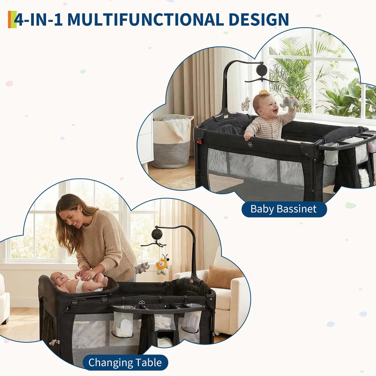 4 in 1 Baby Playard V87811