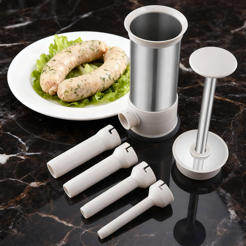 2.2-Pound Vertical Sausage Stuffer with 4 Nozzles W9427