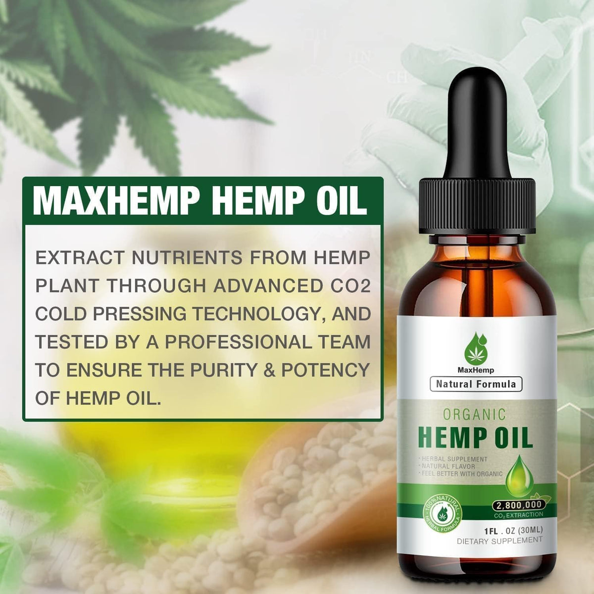 Organic Hemp Oil Tincture O673