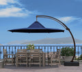 11-FT Patio Offset Cantilever Umbrella with Base V257404