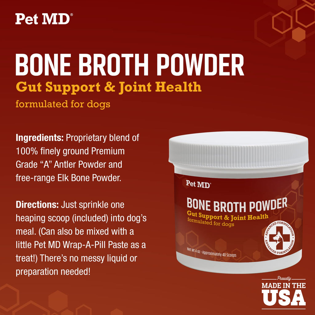 Bone Broth Powder Supplement & Peanut Butter Flavor Pill Paste R79503