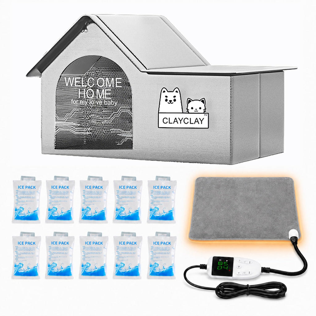Heated Waterproof Insulated Outdoor Cat House O12081