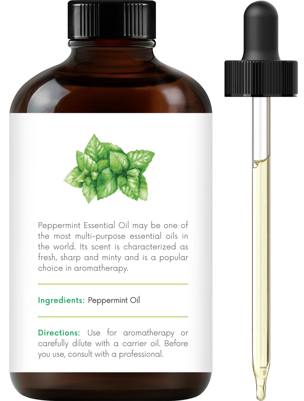 Lemongrass Peppermint Eucalyptus Lavender Essential Oil Set 4 Fl. Oz A985