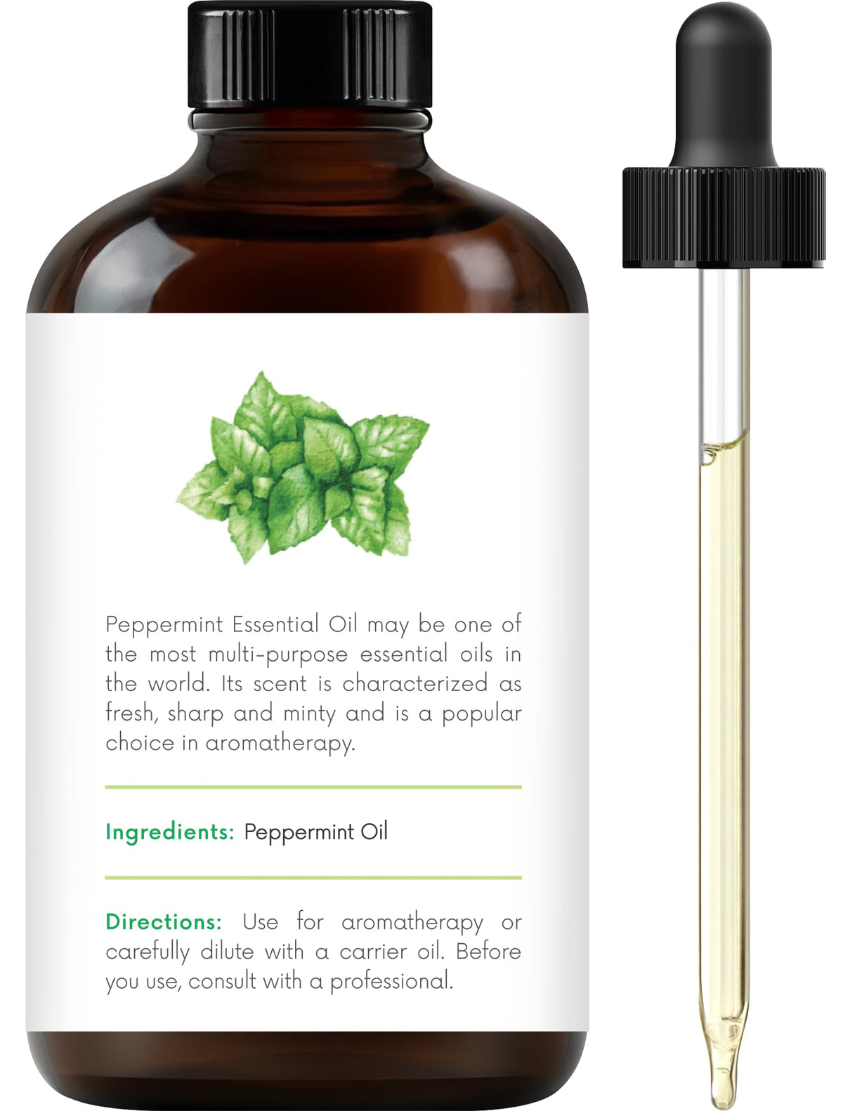 Lemongrass Peppermint Eucalyptus Lavender Essential Oil Set 4 Fl. Oz A985