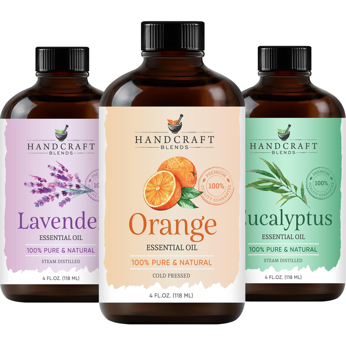 Sweet Orange Eucalyptus and Lavender Essential Oil 4 Fl. Oz A567