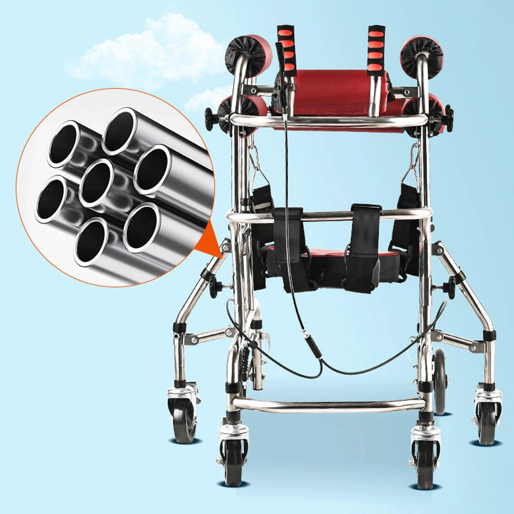 Height Adjustable Kids Upright Walker with Seat R812580