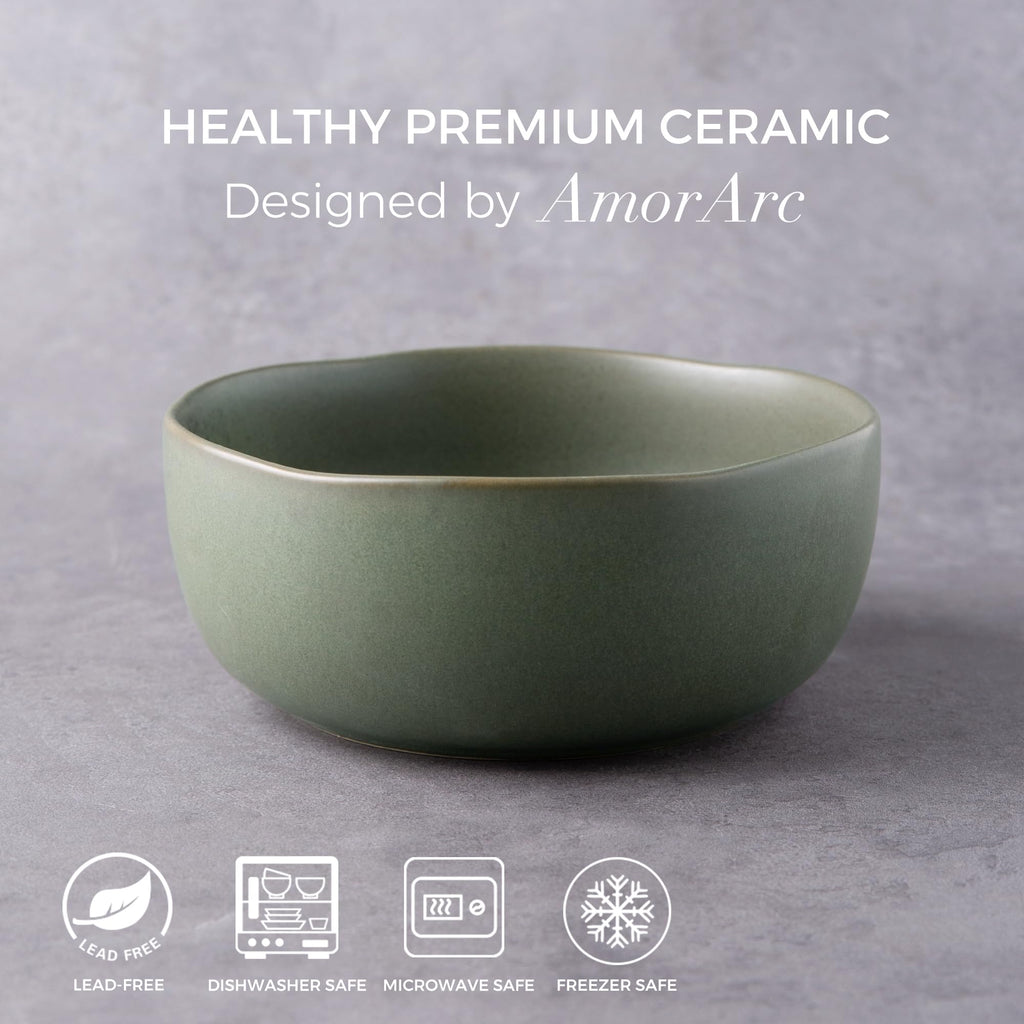 28oz Stoneware Cereal Bowls Set of 4 X944