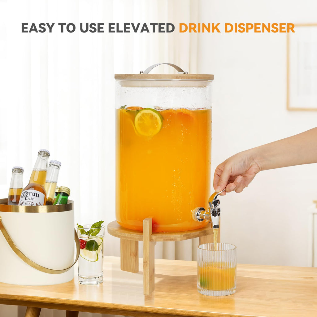 2.1 Gallon Drink Dispensers with Stand F128