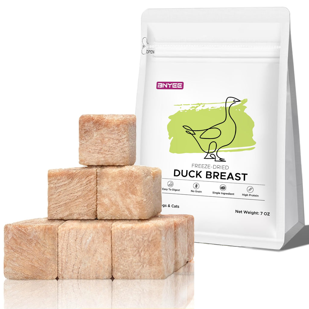 7 OZ Freeze Dried Duck Breast Dog Cat Treats X54989