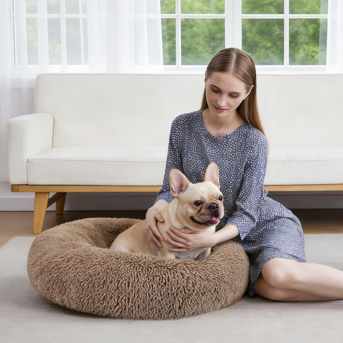 Round Washable Orthopedic Dog Bed V274