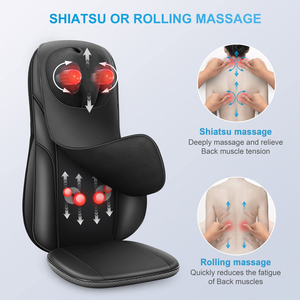 Shiatsu Back Massager with Heat U3802