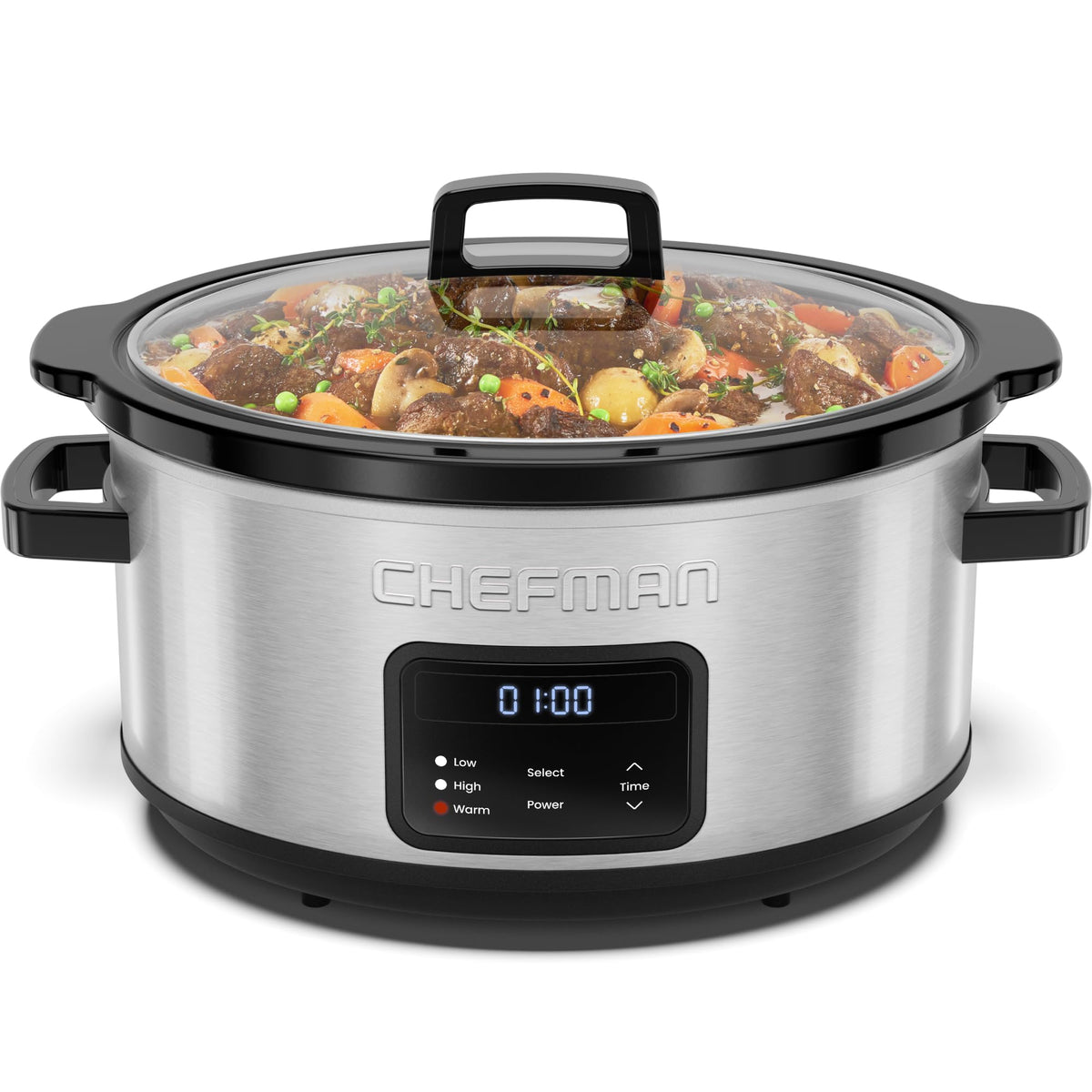 7 Quart Programmable Digital Slow Cooker with Ceramic Crock J175784