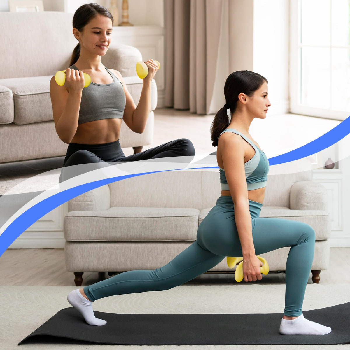 Ergonomic Dumbbells Weights Set T598