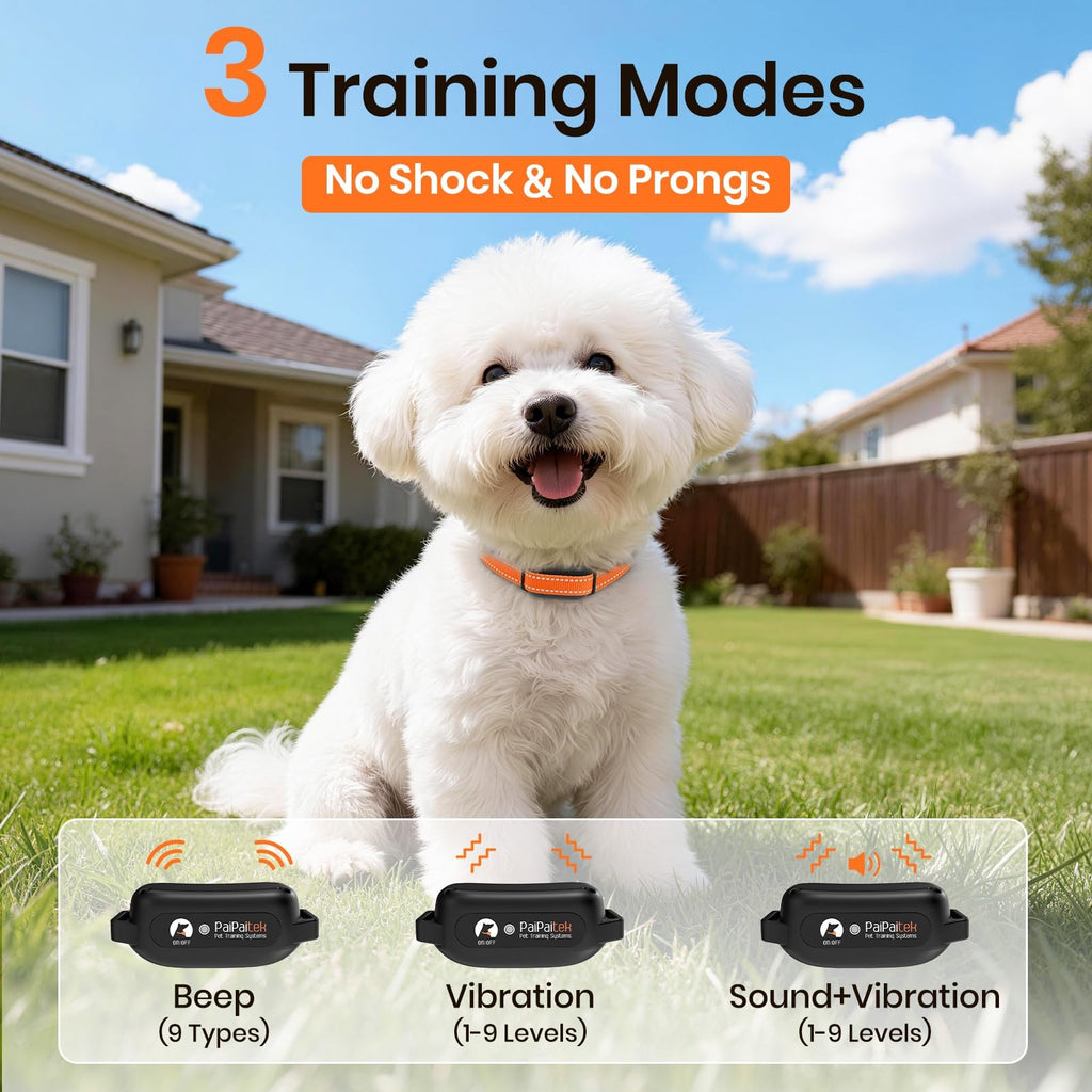 Vibration Collar with Controller for 2 Dogs, 3300ft Waterproof J3644