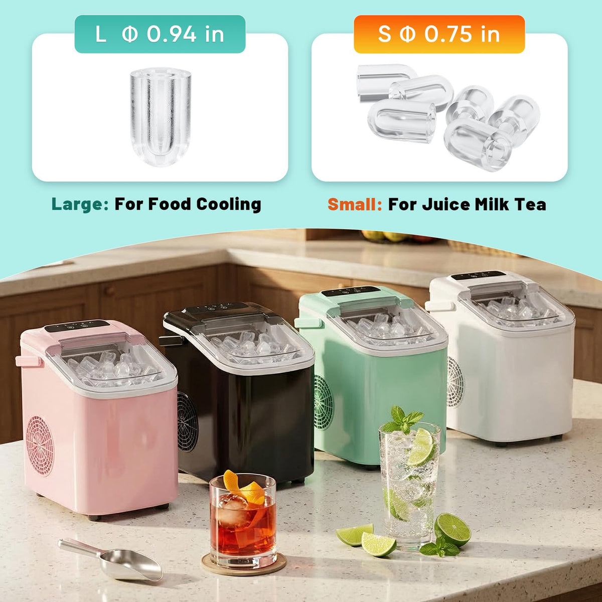 Countertop Ice Maker with Self-Cleaning M25575