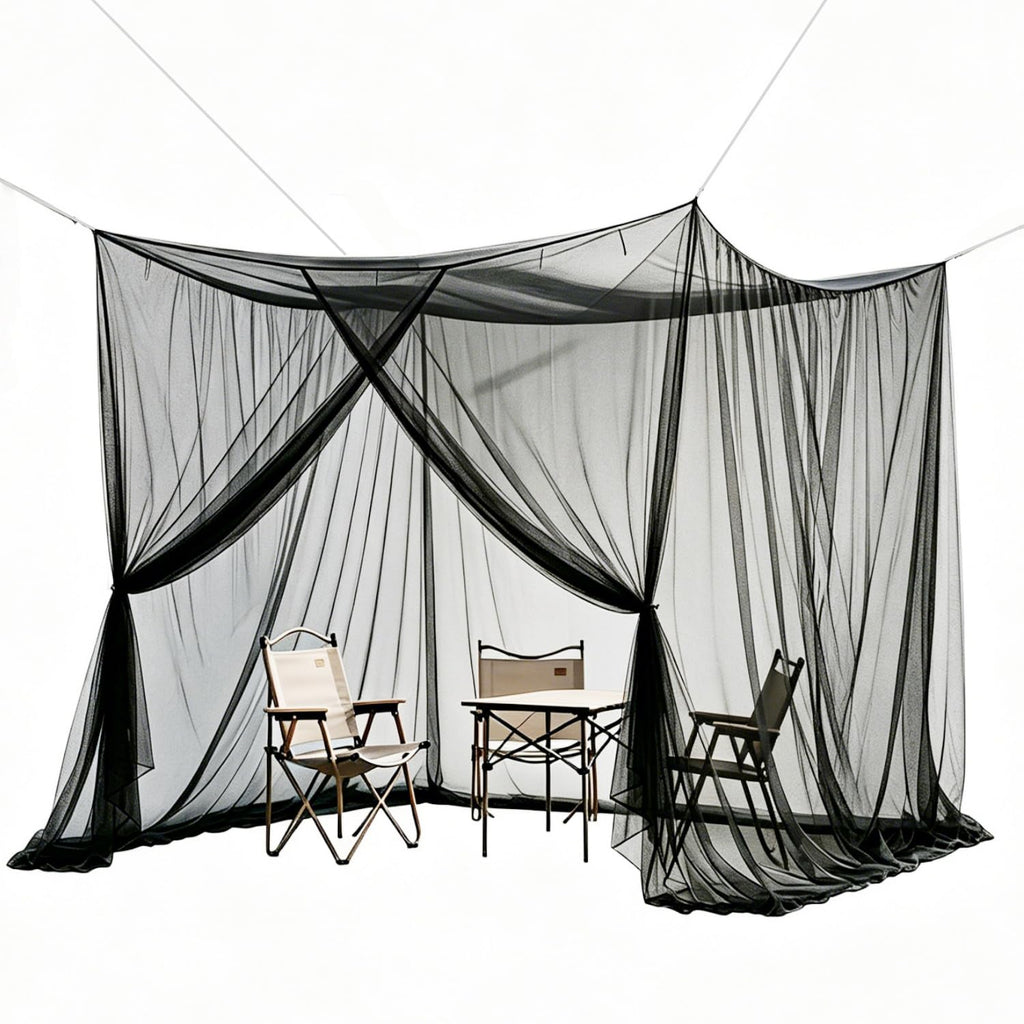 10x10ft Camping Mosquito Net with Hanging Ropes U71959