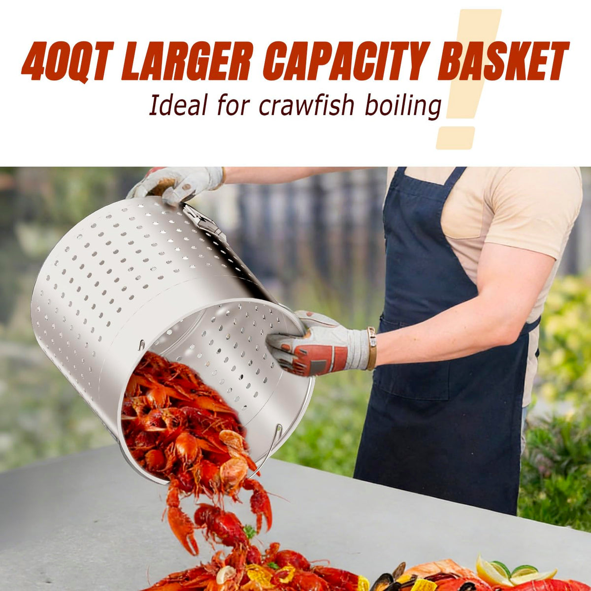 60QT Stainless Steel Stock Pot D671
