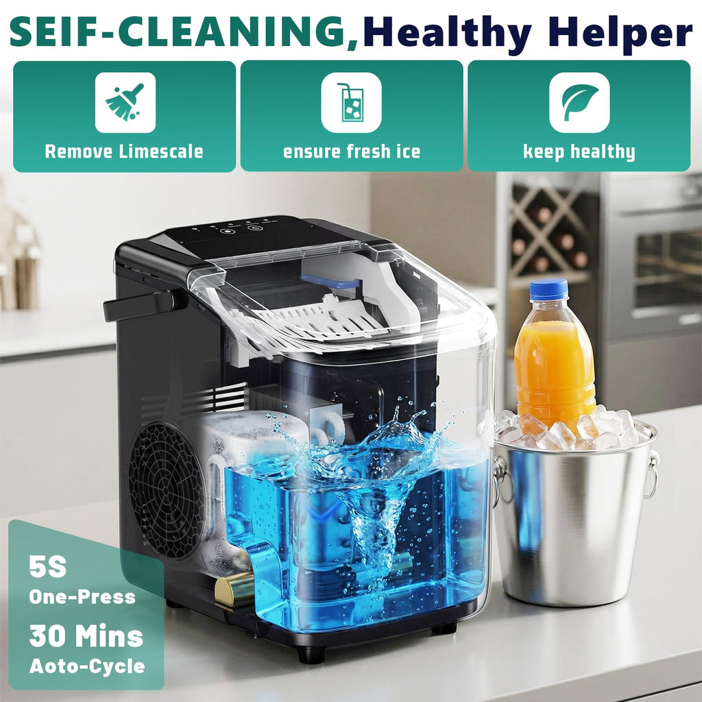Countertop Ice Maker with Self-Cleaning M25575