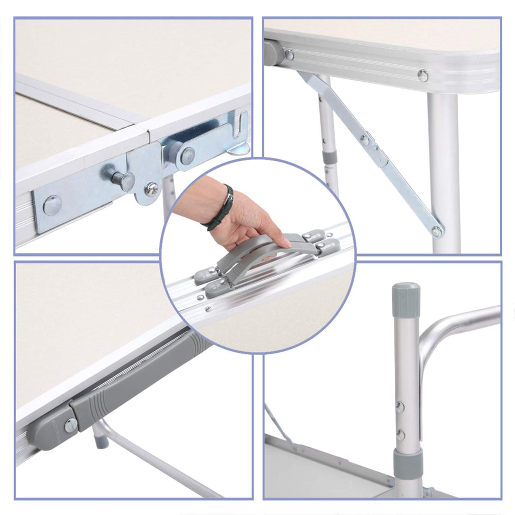 6ft Foldable Portable Table with Handle O774710