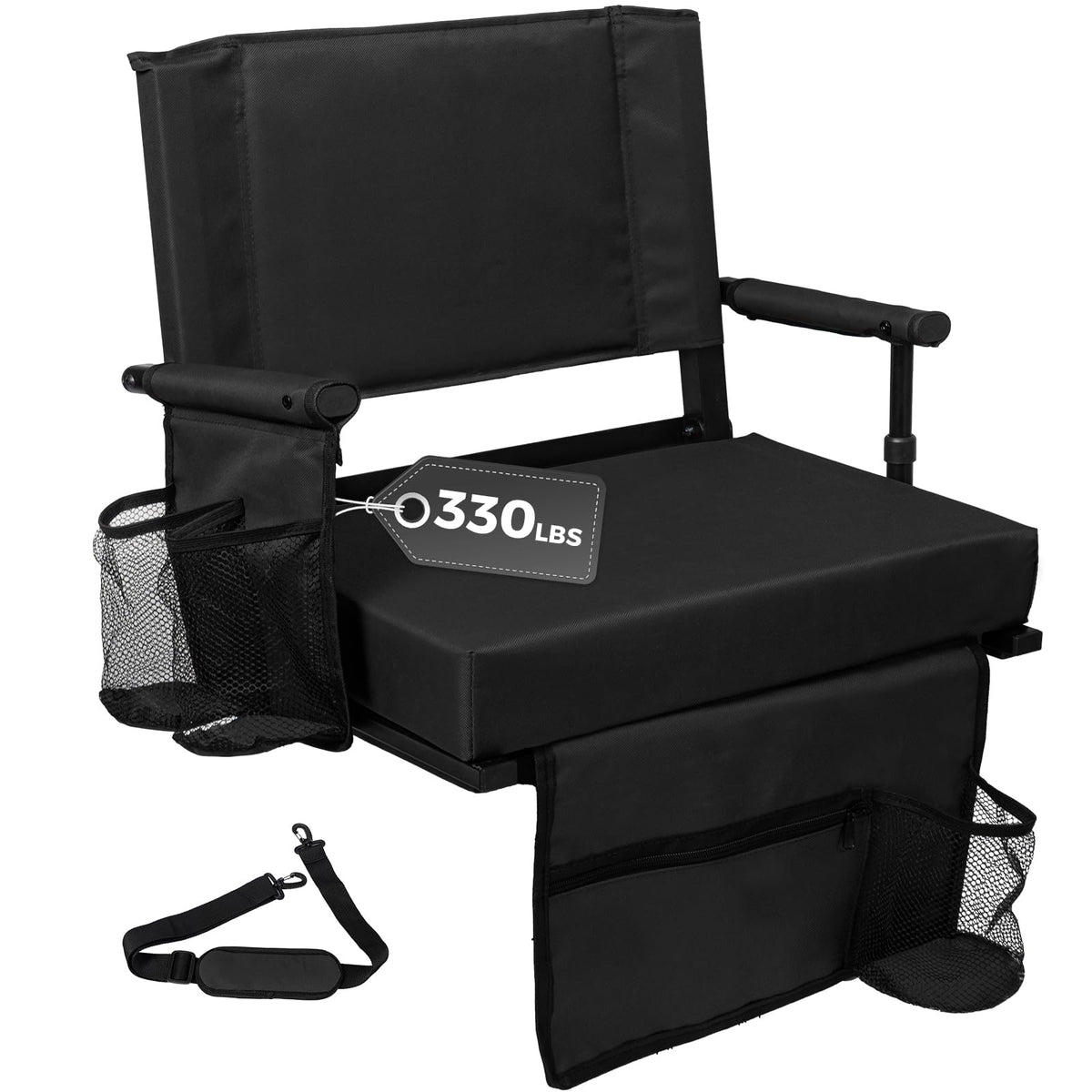 Bleacher Chair with Back & Cushion A234582