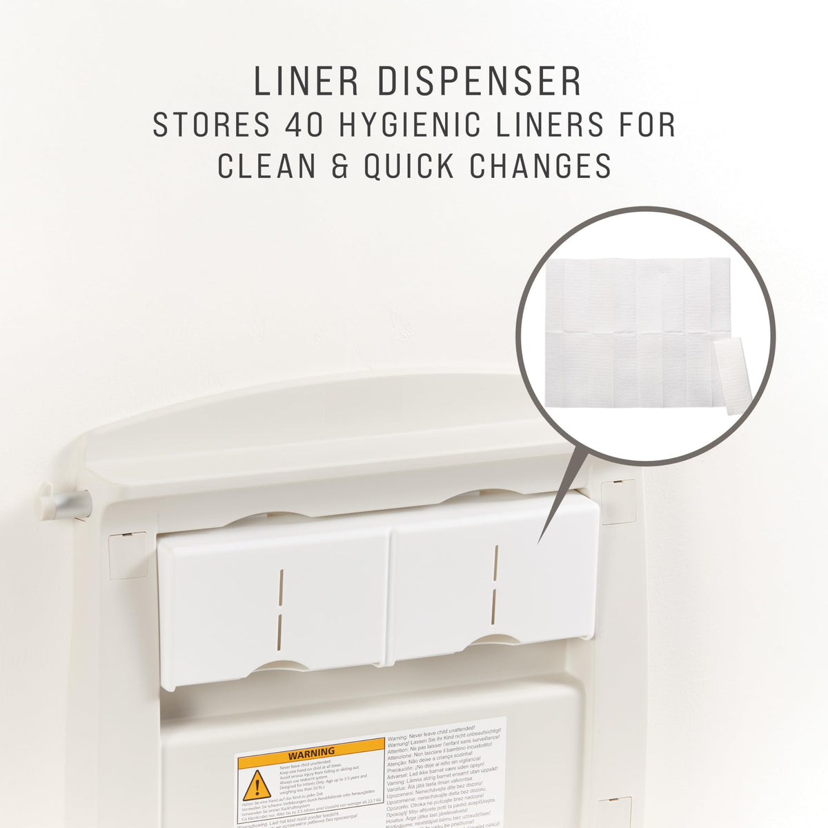 Wall-Mounted Fold-Down Baby Changing Station I280