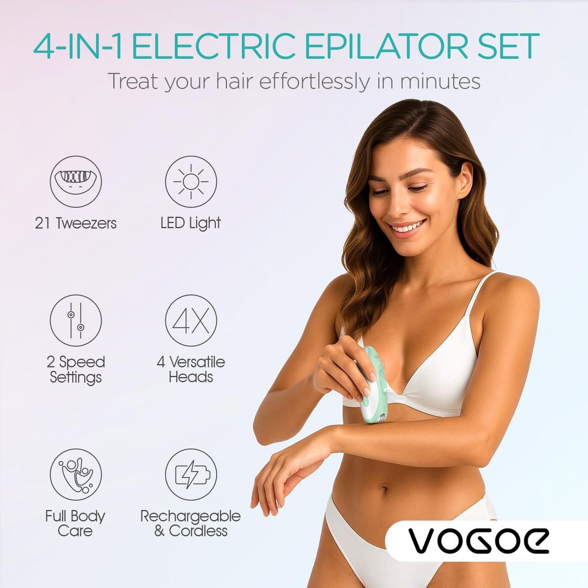 Cordless Epilator Hair Removal A34622