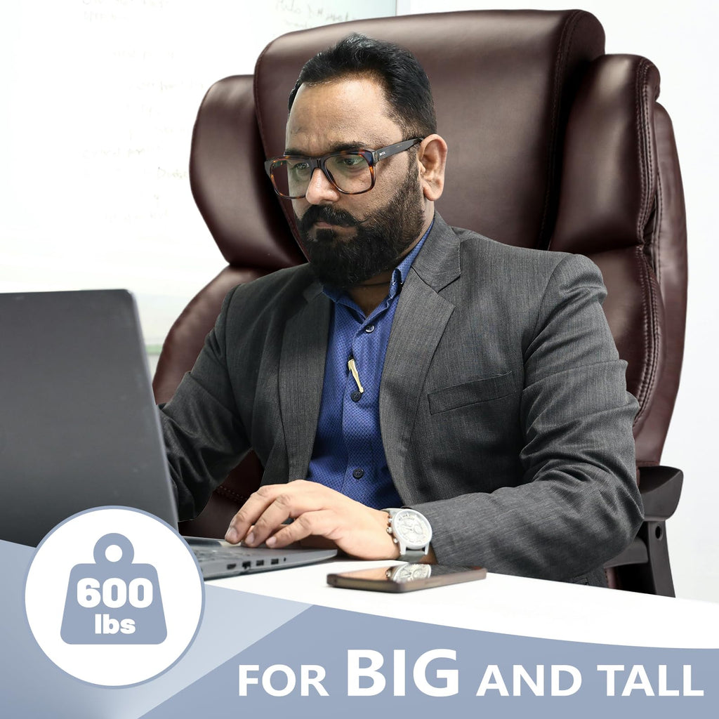 Big and Tall Office Chair with Adjustable Headrest E55746