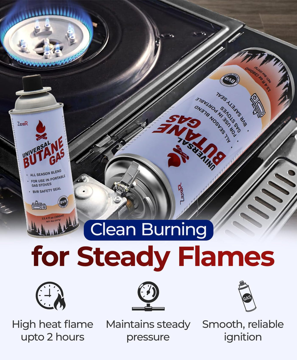Butane Fuel Canister Cartridge 13.4 fl oz S2264