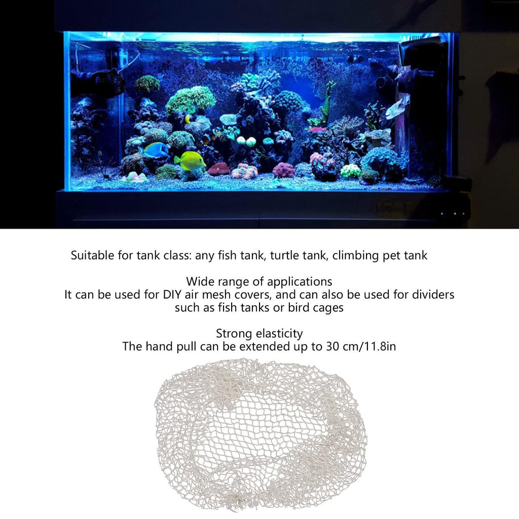 Aquarium Escape Proof Net Clear Mesh Netting Cover T559064