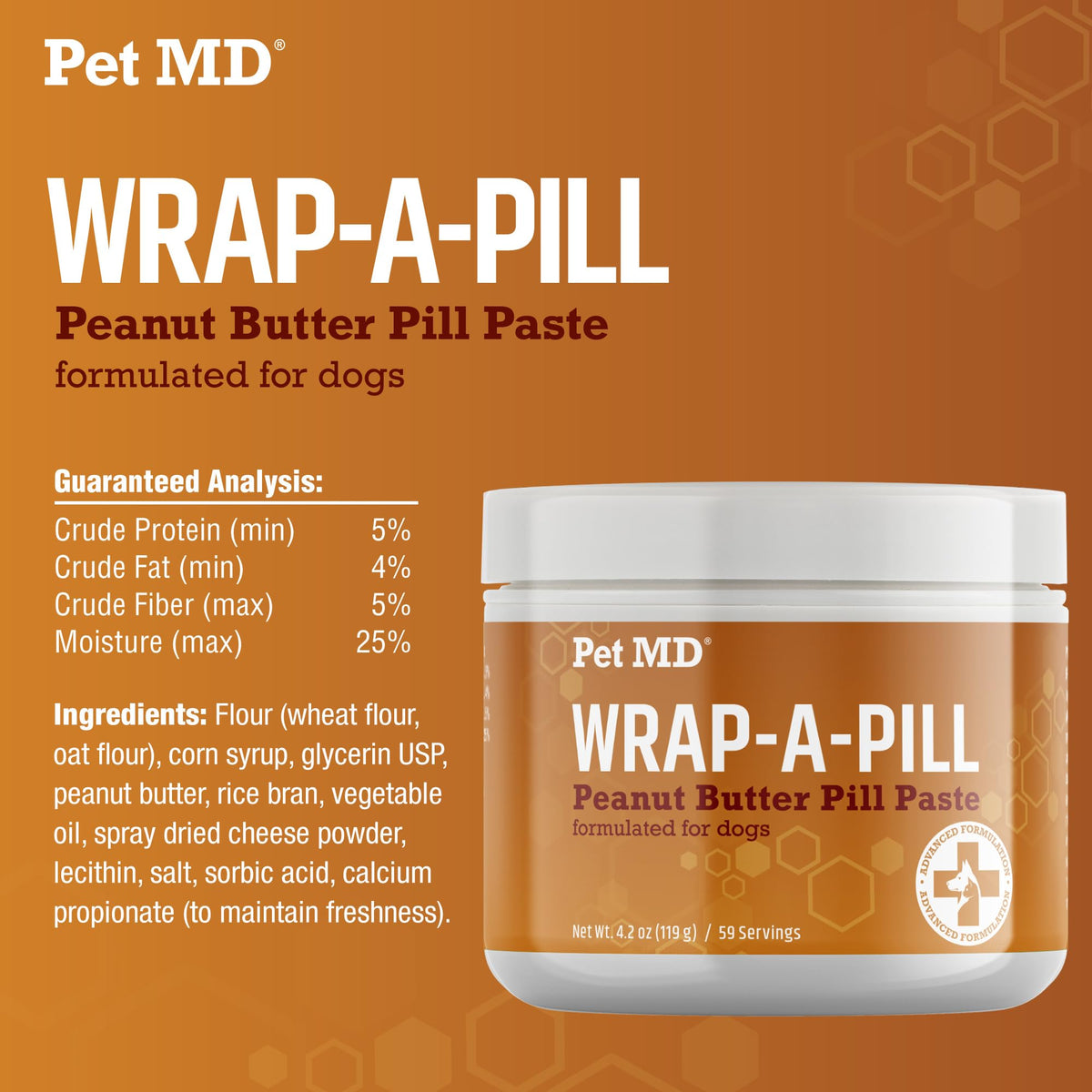 Bone Broth Powder Supplement & Peanut Butter Flavor Pill Paste R79503