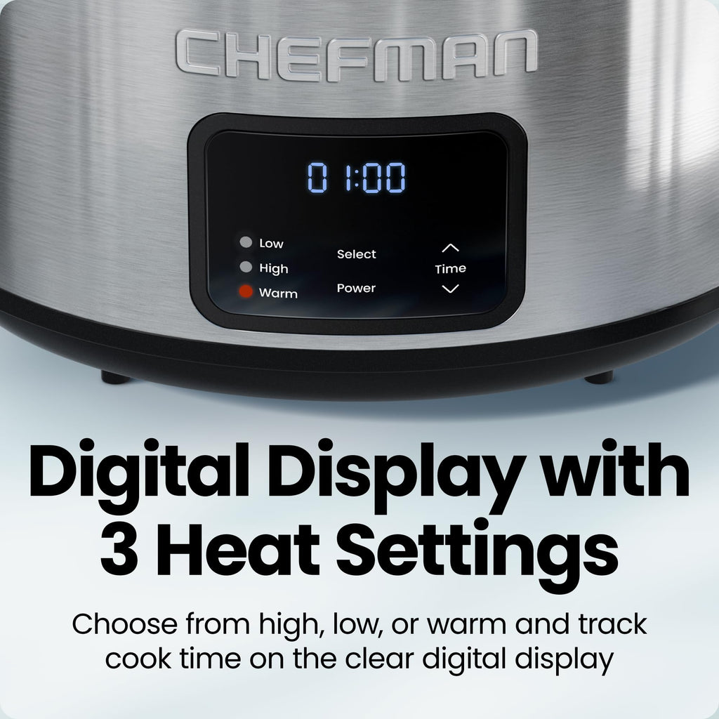 7 Quart Programmable Digital Slow Cooker with Ceramic Crock J175784