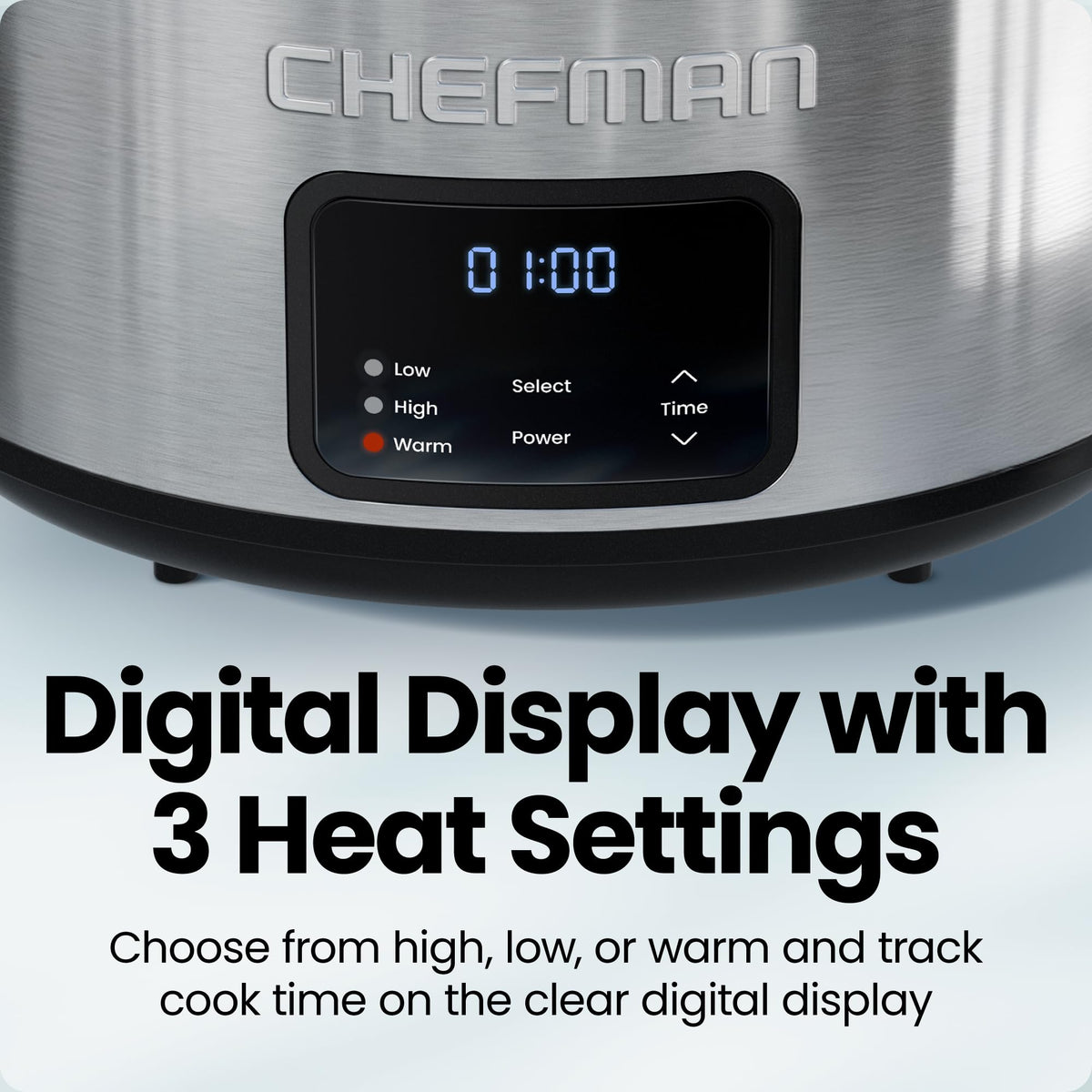 7 Quart Programmable Digital Slow Cooker with Ceramic Crock J175784
