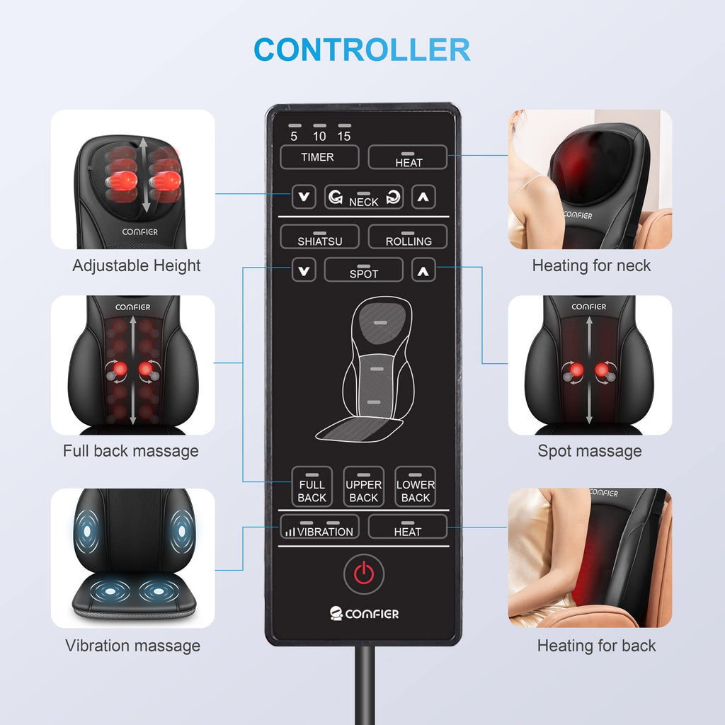 Shiatsu Back Massager with Heat U3802