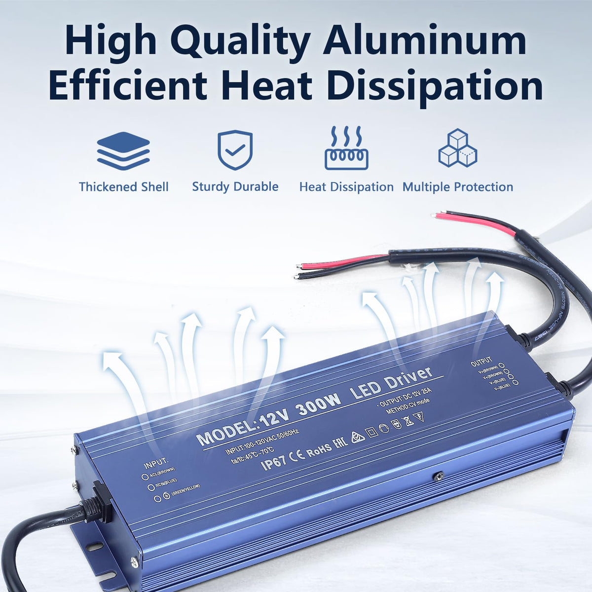 Waterproof IP67 12V 200W Ultra Slim LED Driver Transformer B61079