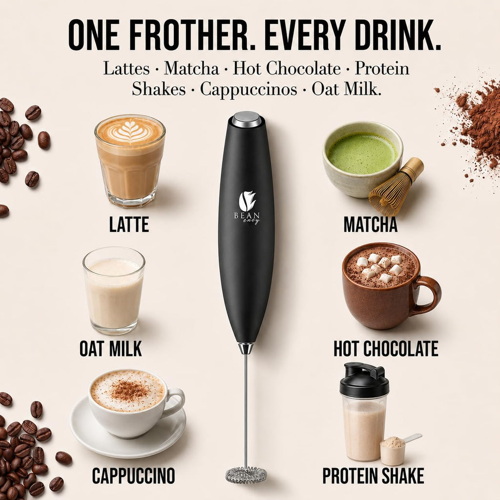 Black Handheld Milk Frother M1901