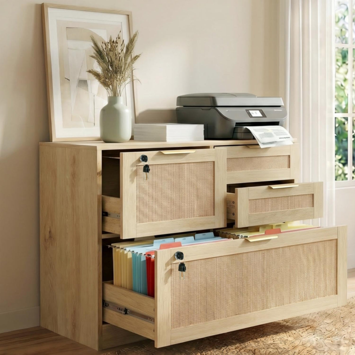 4 Drawer File Cabinet with Lock A975794