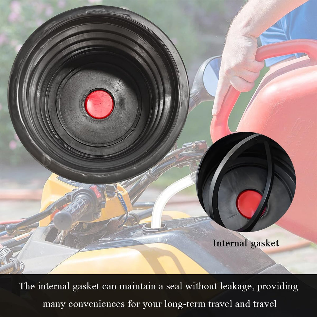 5 Gallon Gas Cans Fuel Jug Hose & Cap H30744