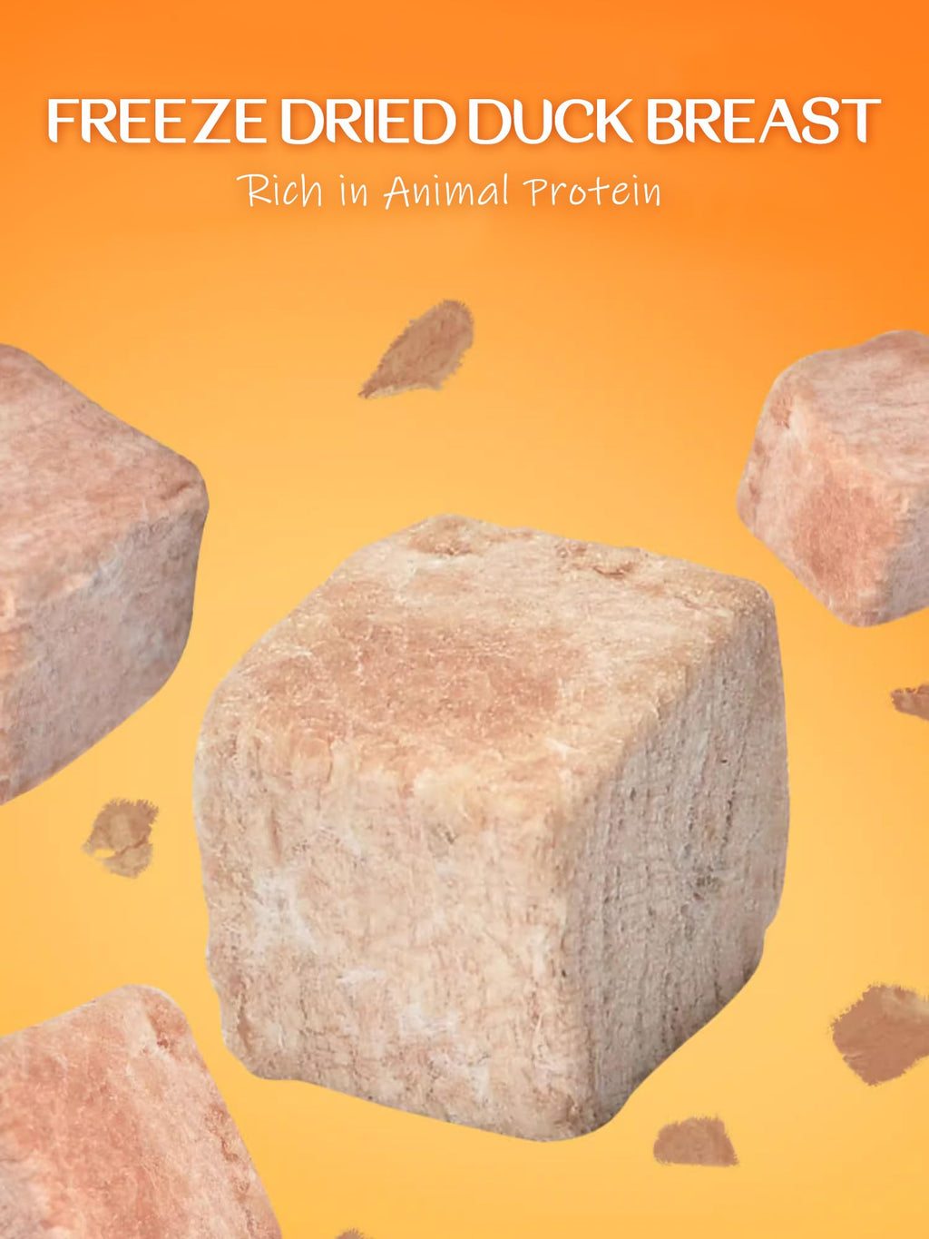7 OZ Freeze Dried Duck Breast Dog Cat Treats X54989
