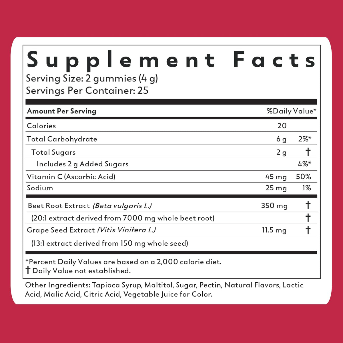 Beet Root Powder Gummies U269304