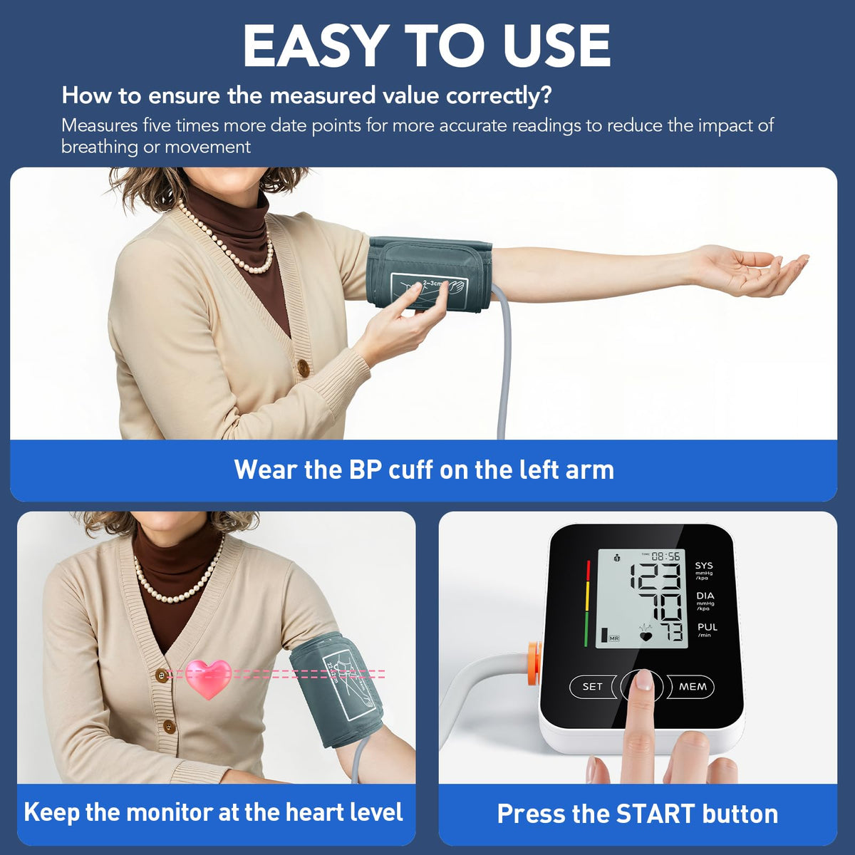 Upper Arm Blood Pressure Monitor H47990