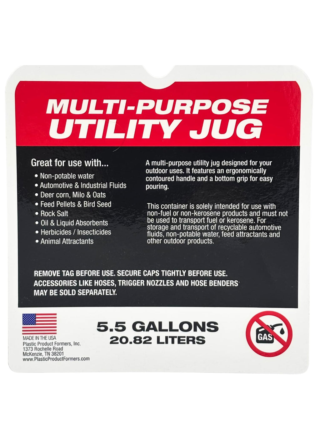 5.5 Gallon Utility Container 2 Pack with Hoses X22459