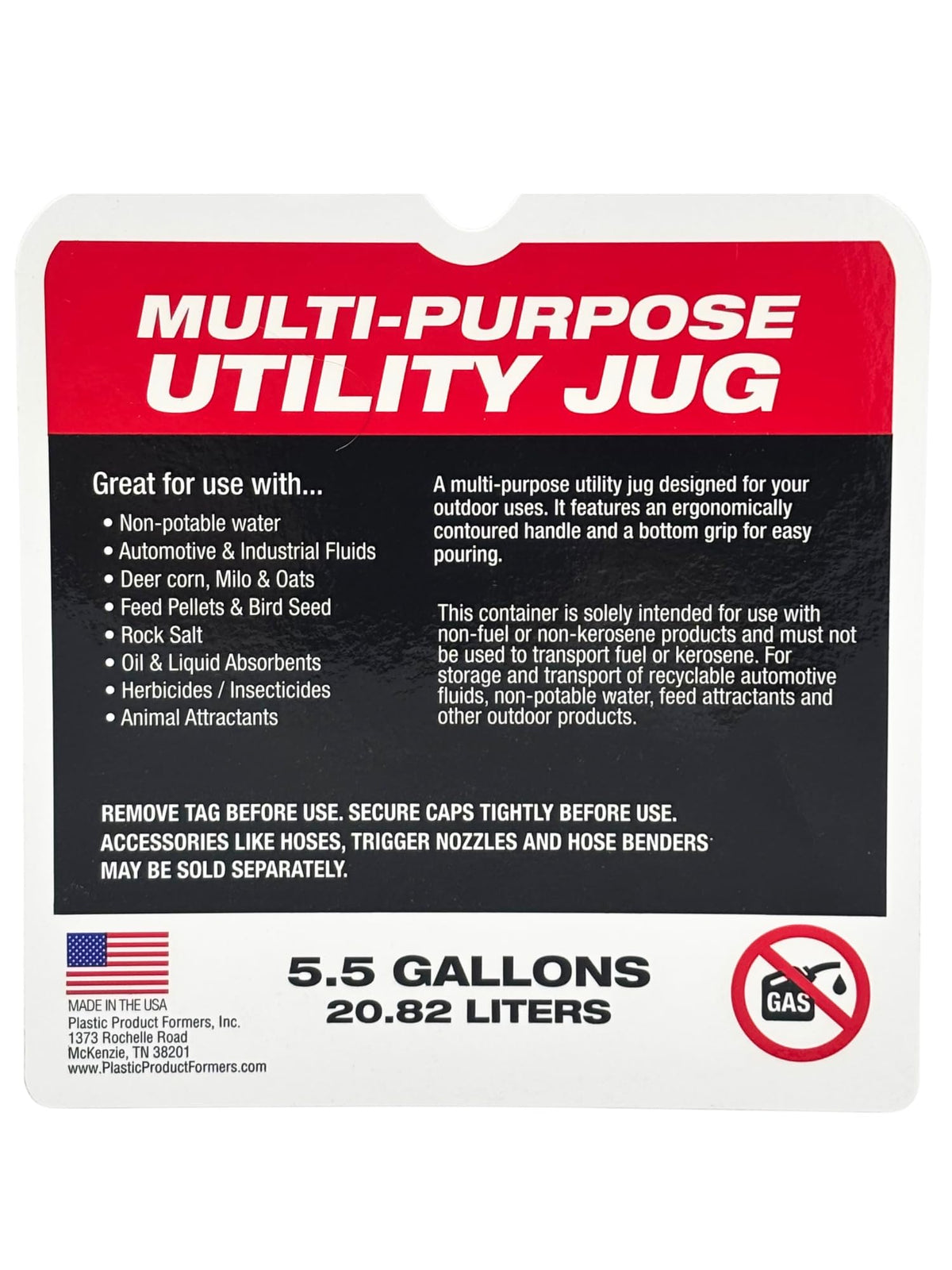 5.5 Gallon Utility Container 2 Pack with Hoses X22459