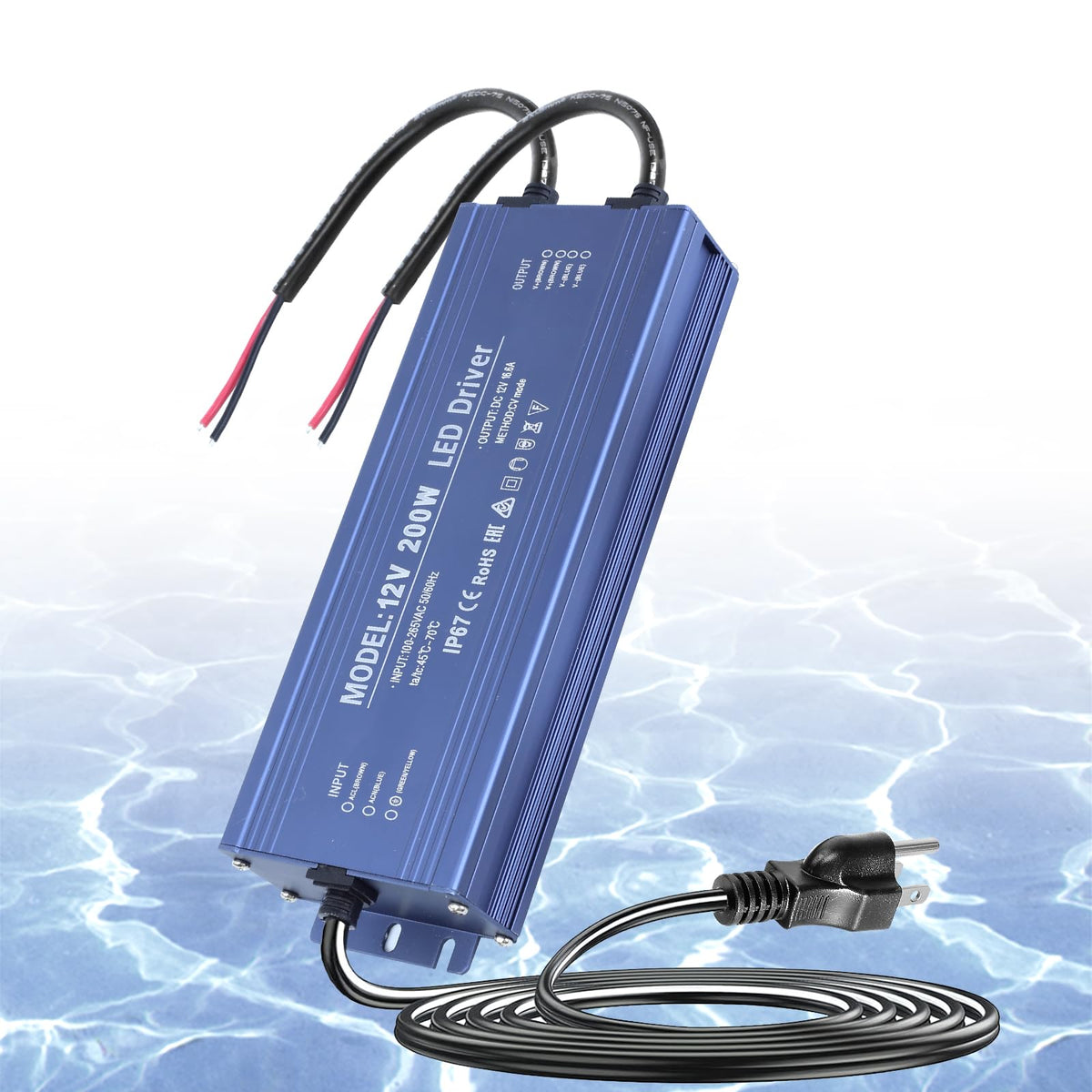 Waterproof IP67 12V 200W Ultra Slim LED Driver Transformer B61079