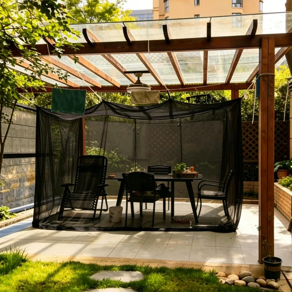 10x10ft Camping Mosquito Net with Hanging Ropes U71959