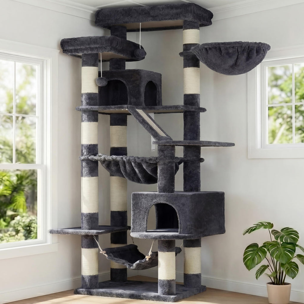 71-Inch-Tall Cat Tree with 2 Perches P140803