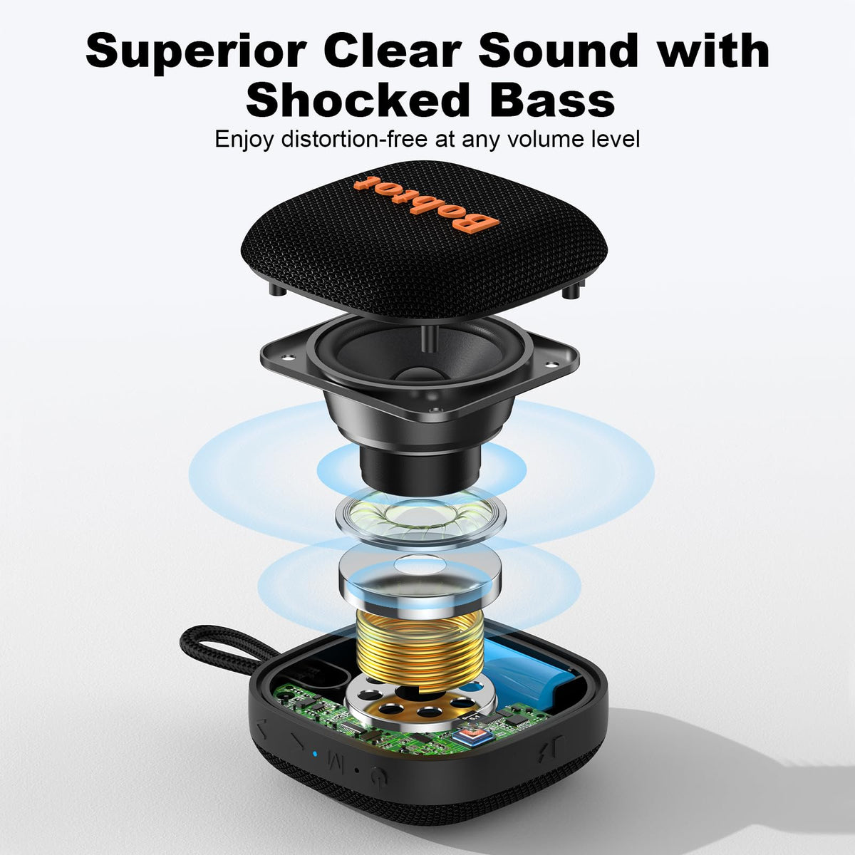 Black Portable Bluetooth Speaker M4535