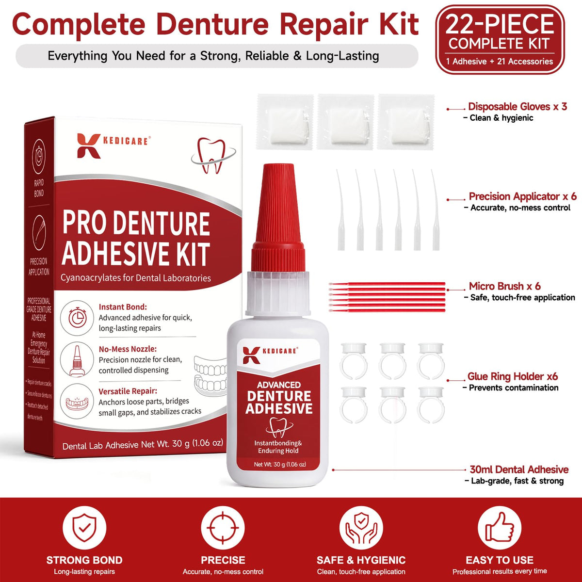 Fast-Setting Dental Bonding Glue Kit 1oz Y7655