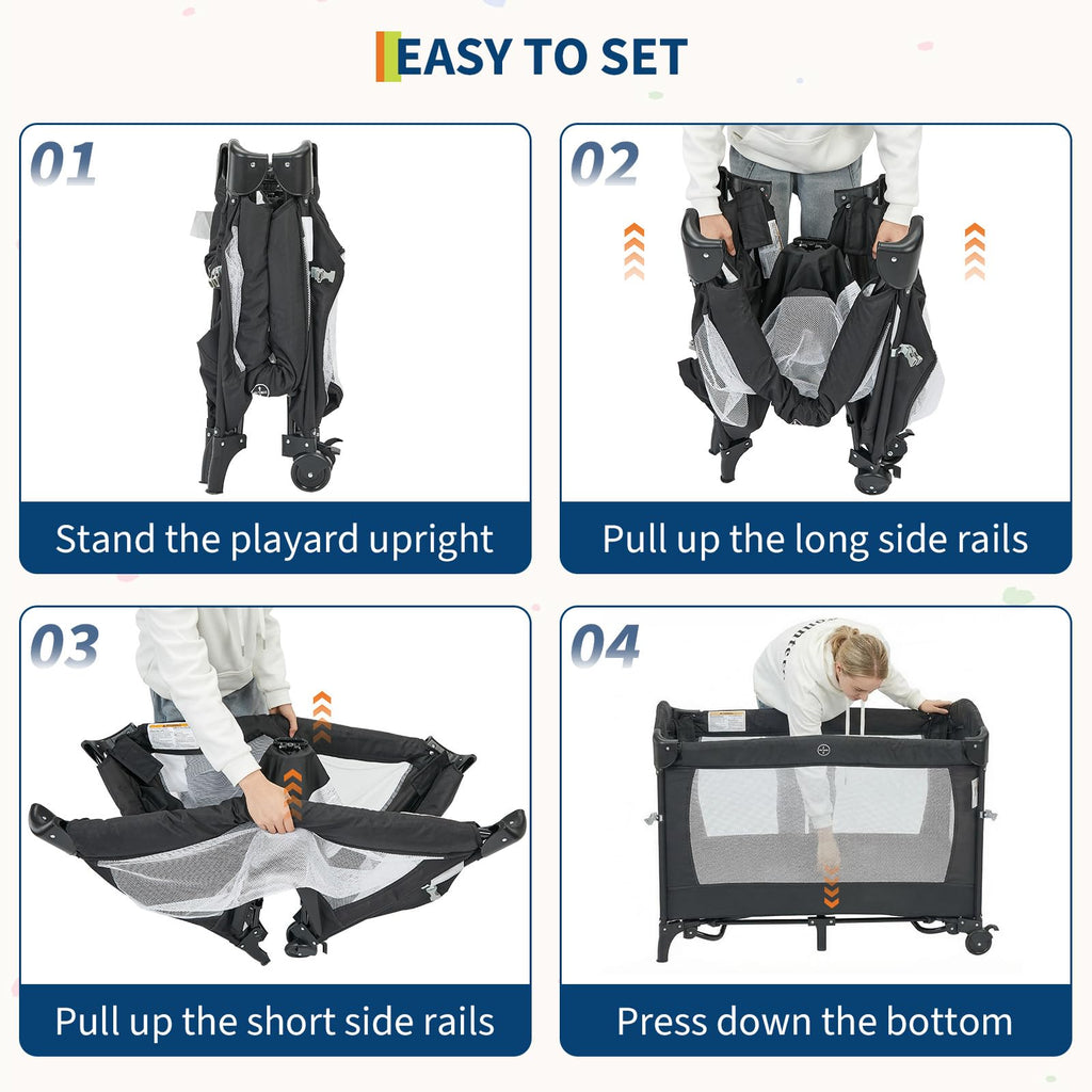 4 in 1 Baby Playard V87811